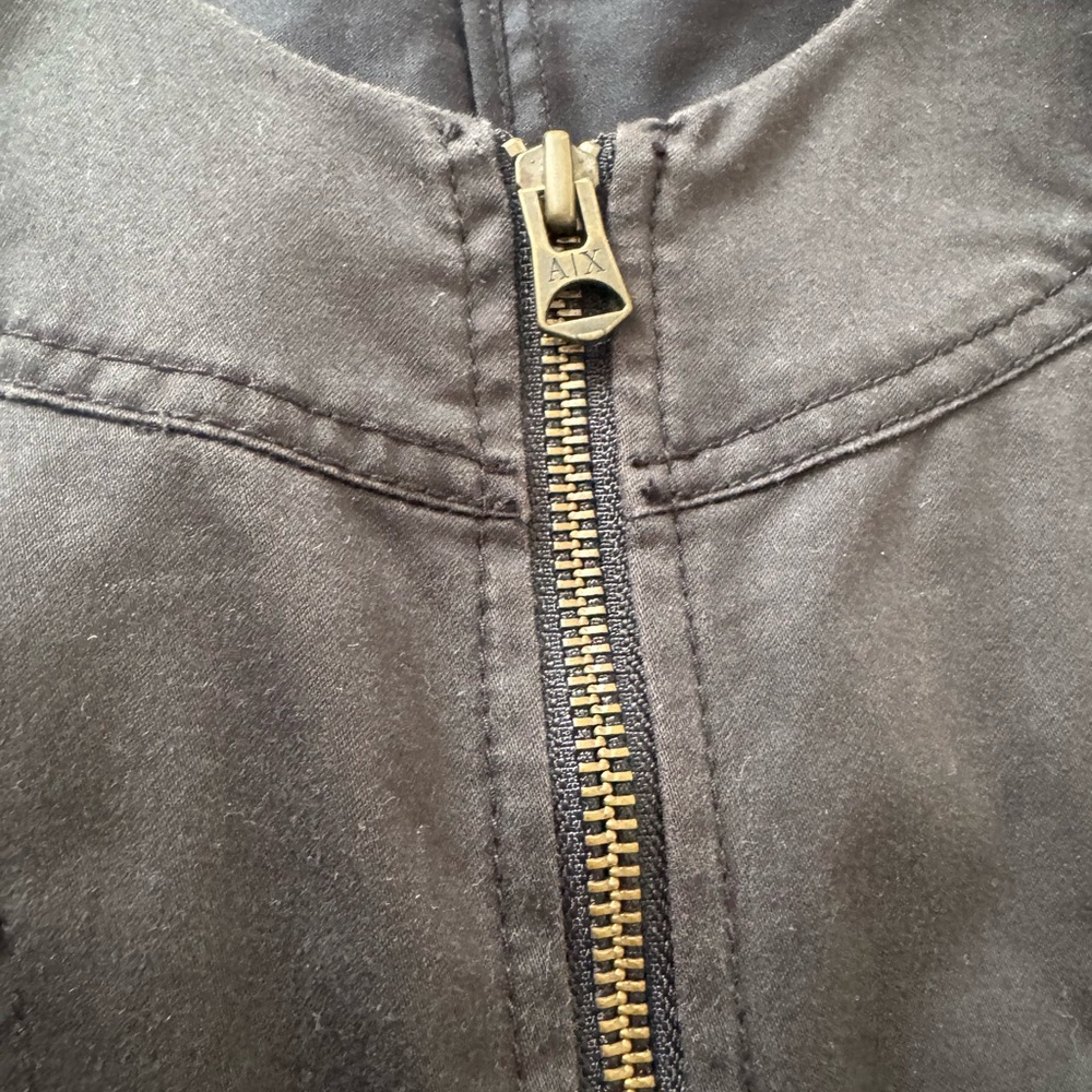Armani Exchange Black Mini Dress with Zipper - Picture 4 of 4